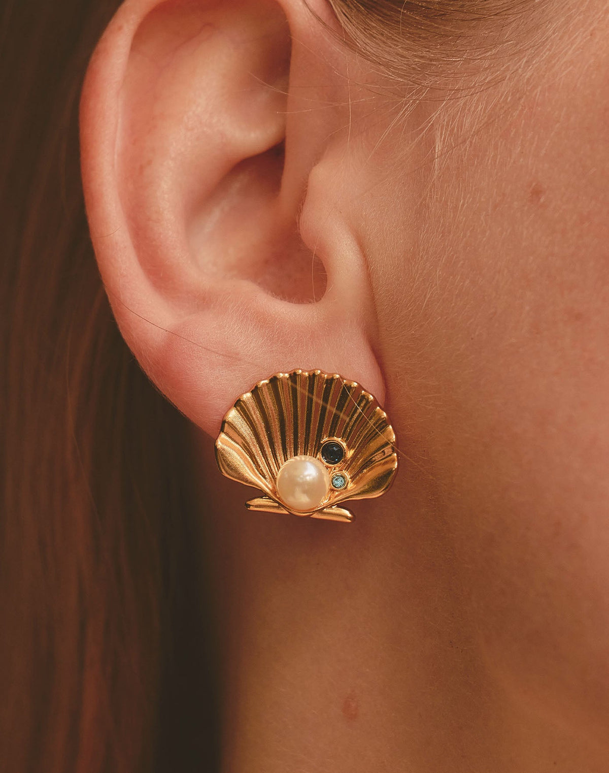Aretes Reflejo Marino