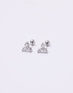 Aretes en Plata 925 Triada Clear