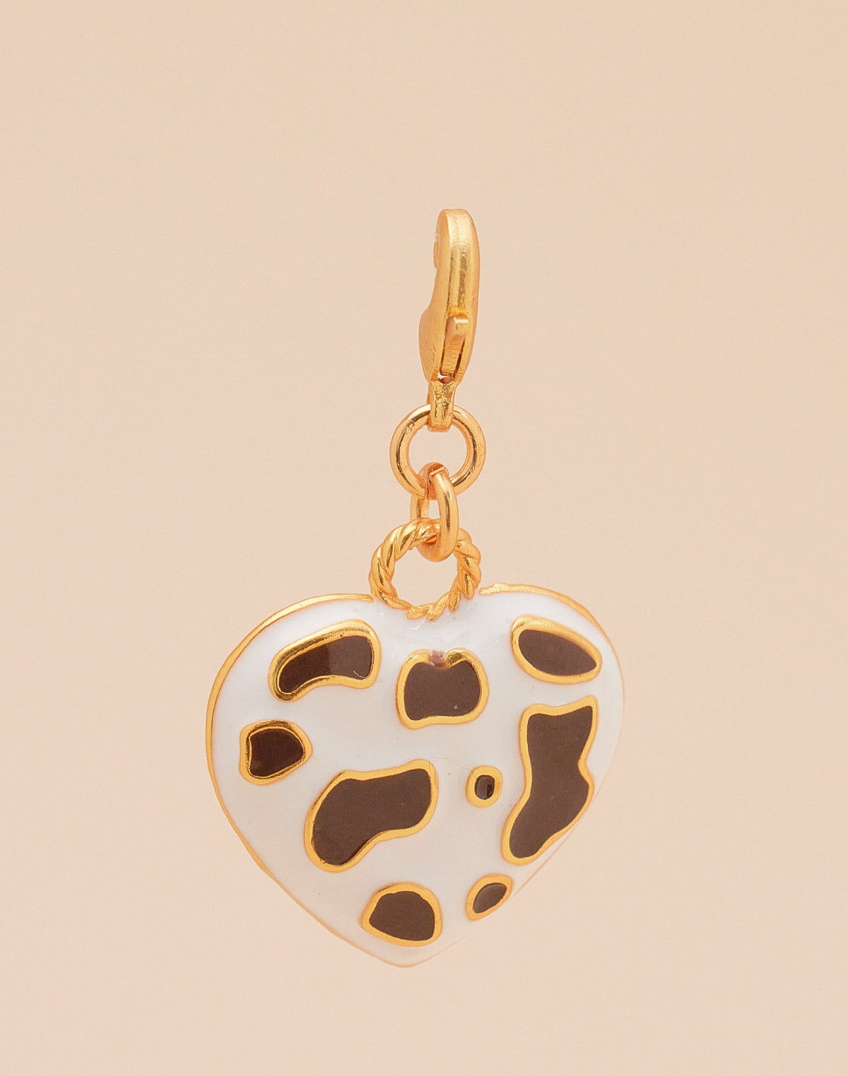 Mini Charm Corazón Vaca
