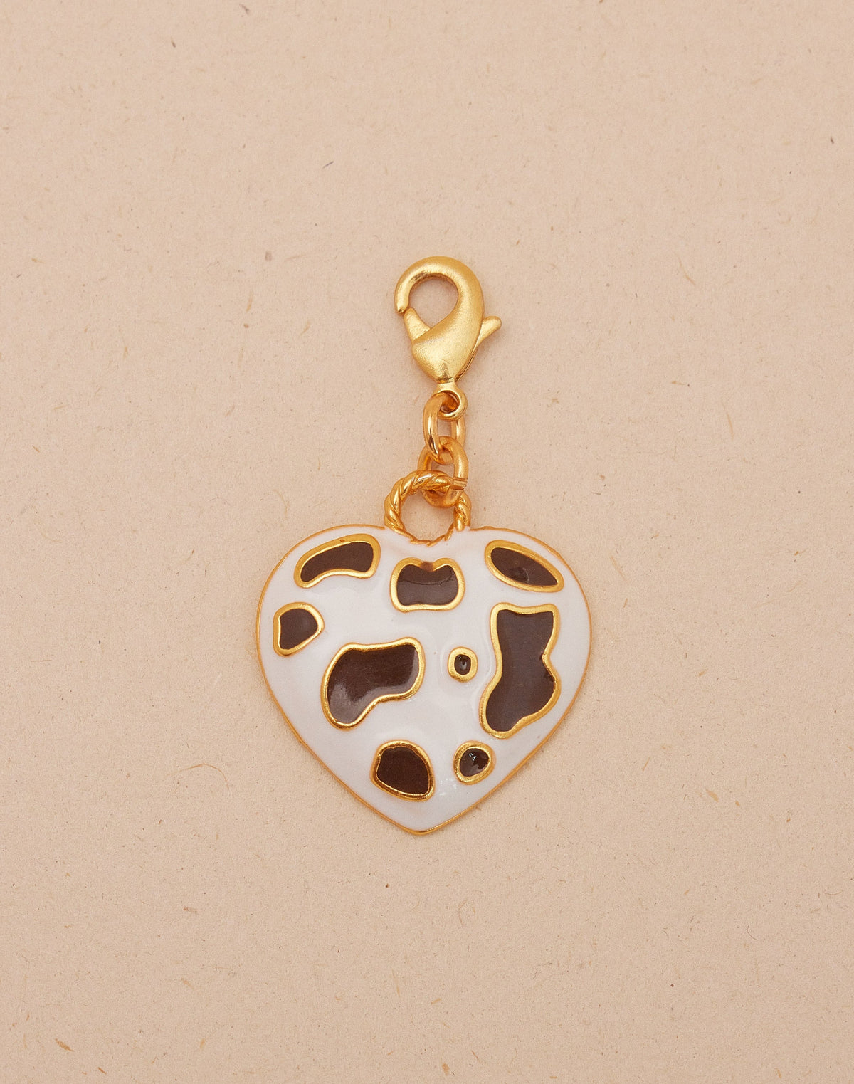 Mini Charm Corazón Vaca