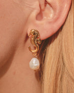 Pendientes Caballito de Mar Perla