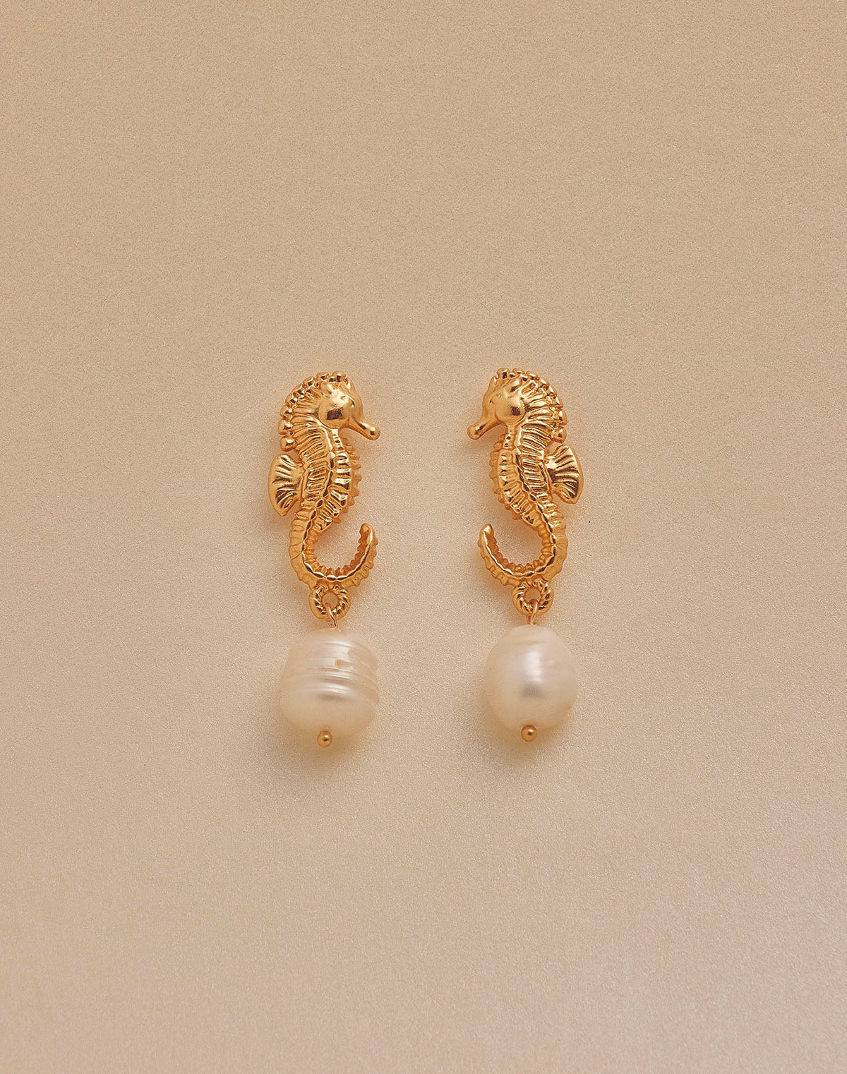 Pendientes Caballito de Mar Perla