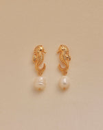 Pendientes Caballito de Mar Perla