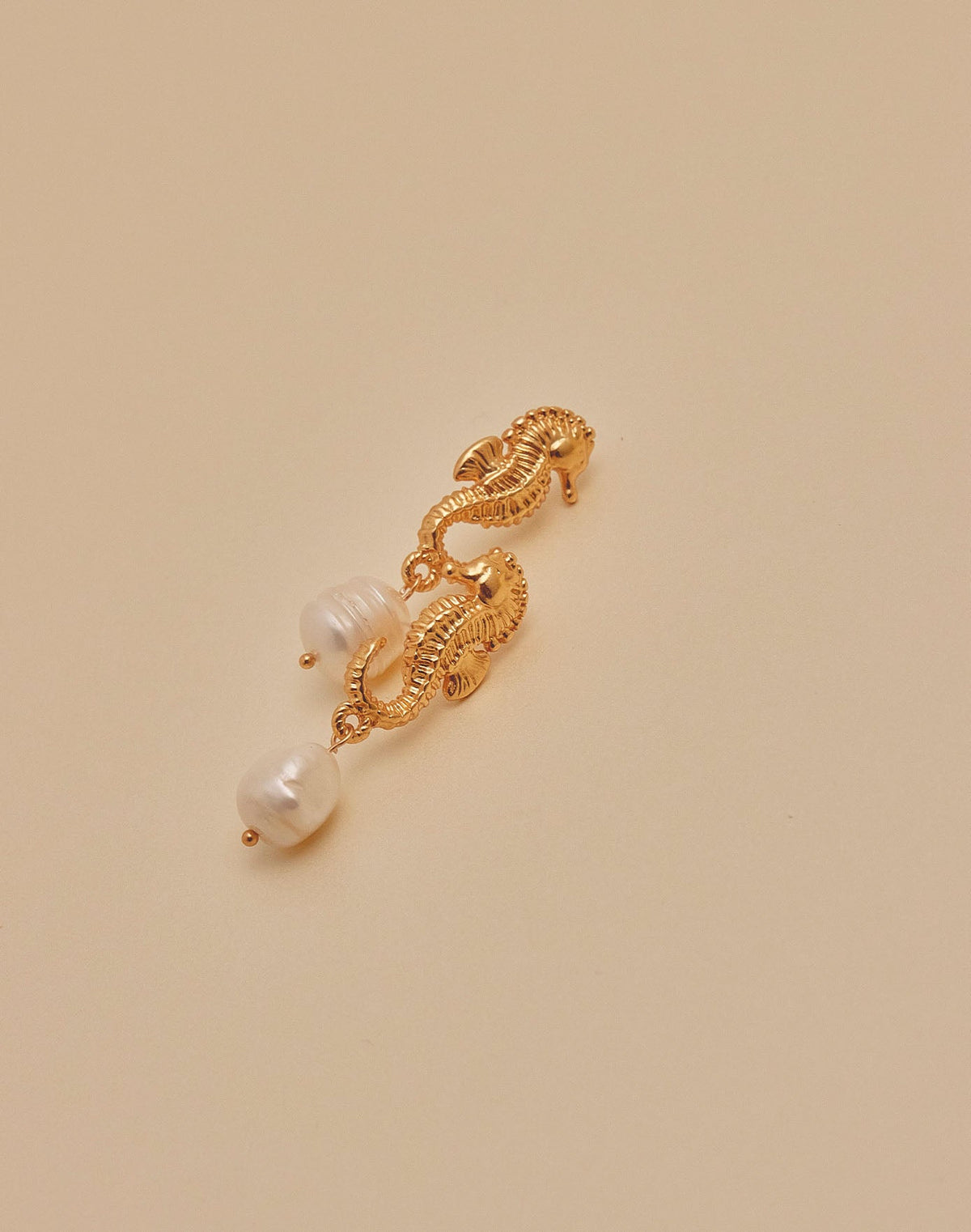 Pendientes Caballito de Mar Perla