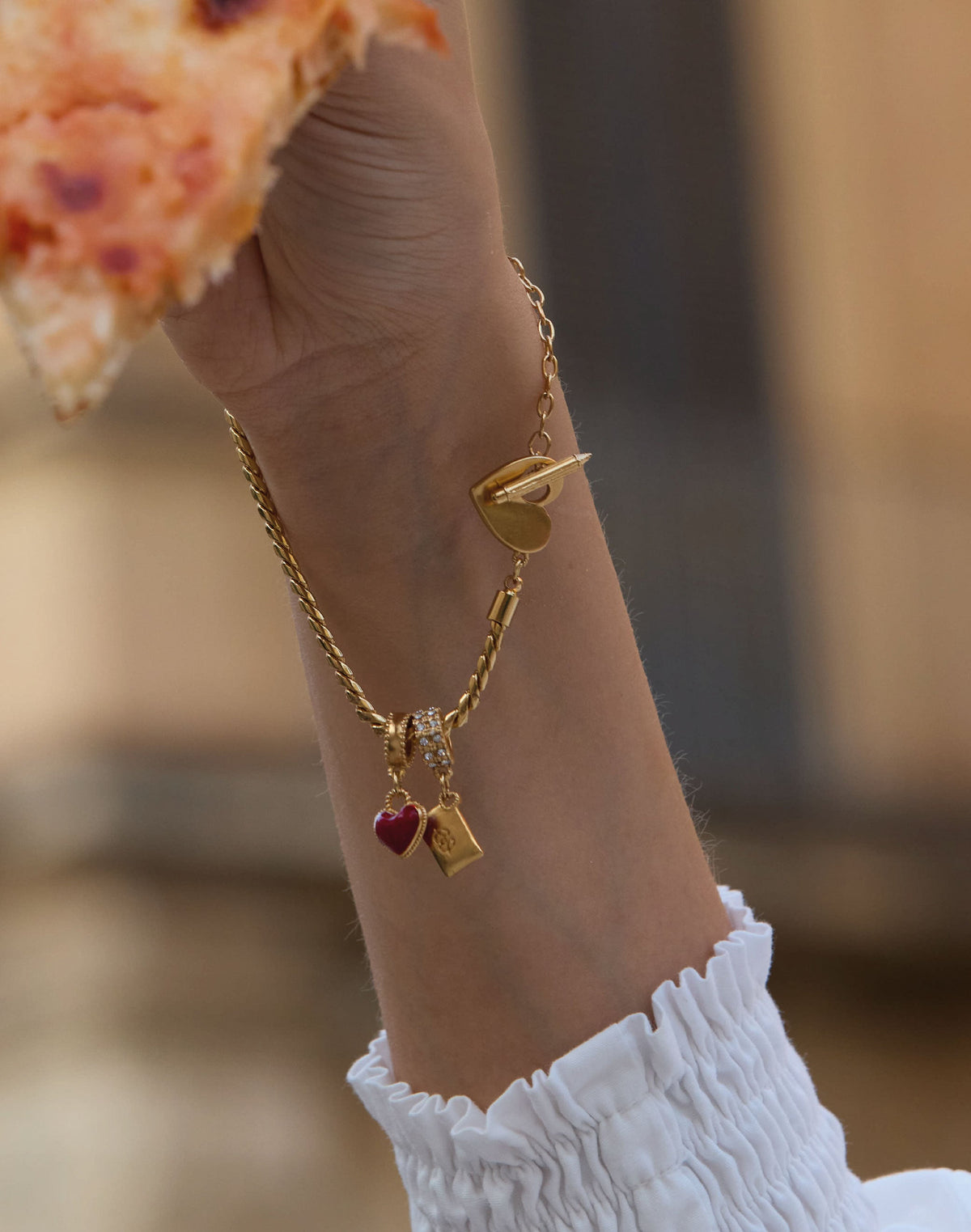 Pulsera de Charms Carta de Amor