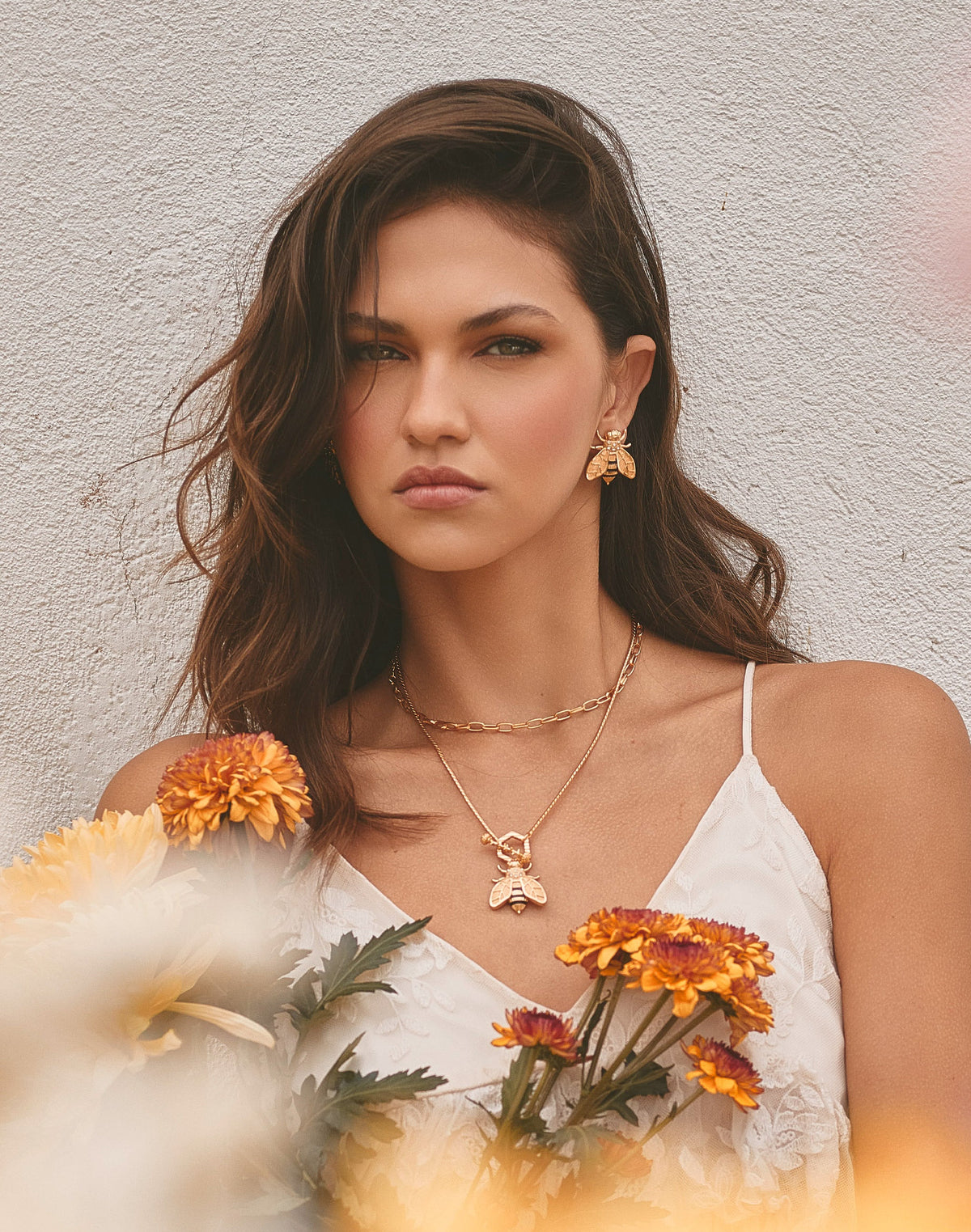 Set de 2 Collares Panal de Abeja