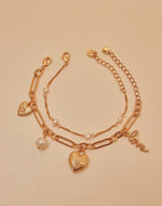Set de 2 Pulseras Love