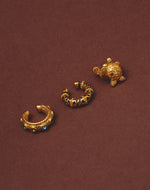 Set de 3 Earcuffs Arena Dorada