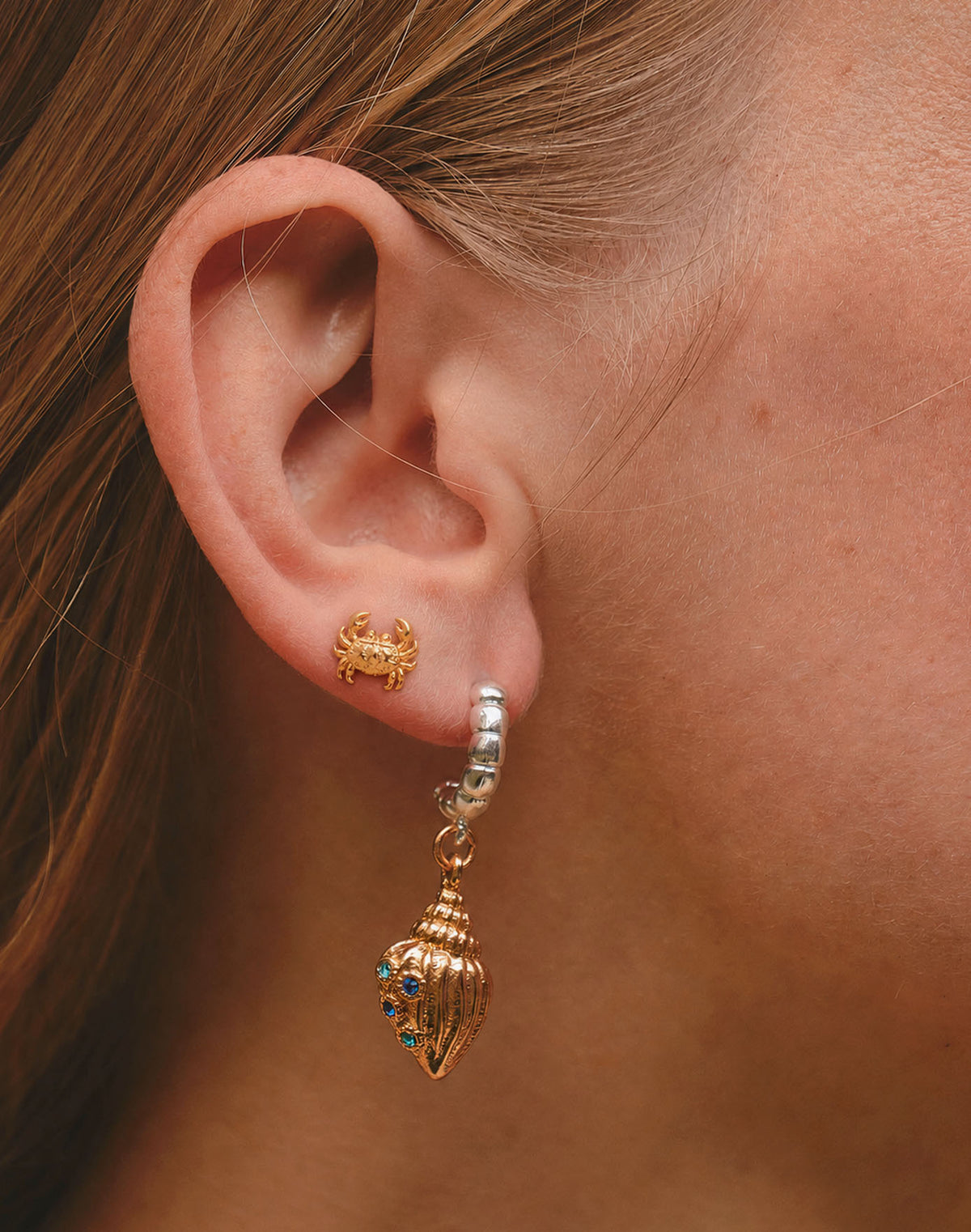 Set de 5 Aretes del Mar