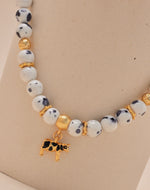 Set de Collar y Aretes Vaca